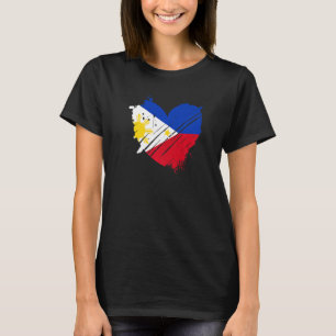 Camiseta Bandeira das Filipinas Eu amo Está no meu presente