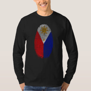 Camiseta Bandeira das Filipinas Impressão Digital Está no m