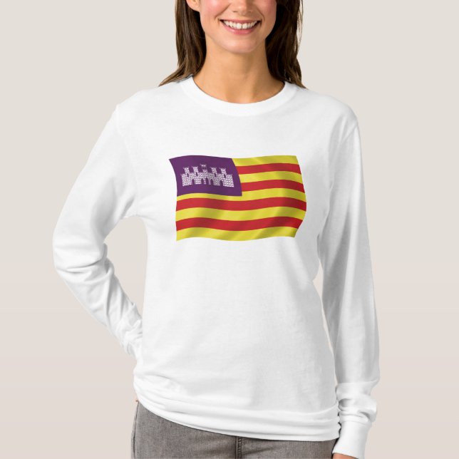 Camiseta Bandeira das Ilhas Baleares (Frente)