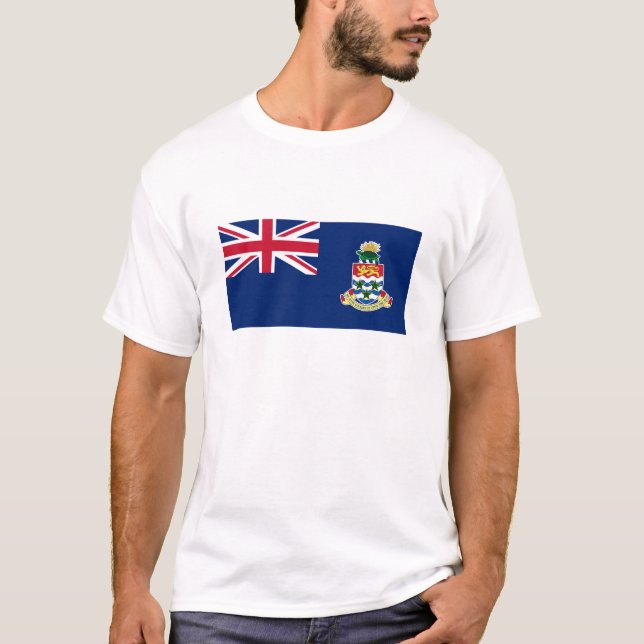 Camiseta Bandeira das Ilhas Cayman (Frente)