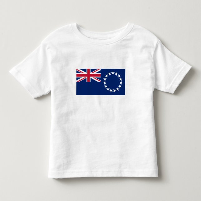 Camiseta Bandeira das Ilhas Cook (Frente)
