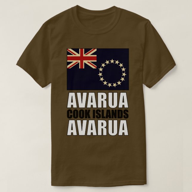 Camiseta Bandeira das Ilhas Cook (Frente do Design)