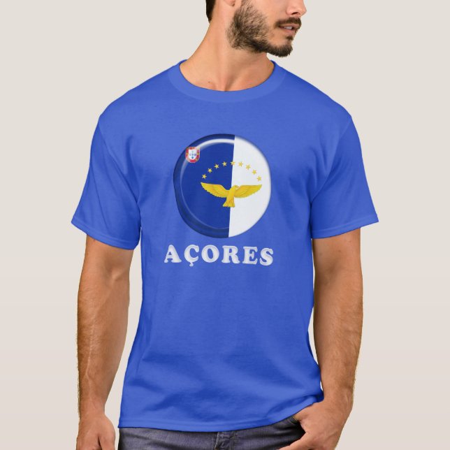 Camiseta Bandeira das ilhas de Açores (Frente)