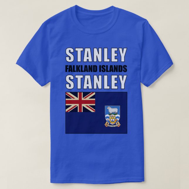 Camiseta Bandeira das Ilhas Falkland (Frente do Design)