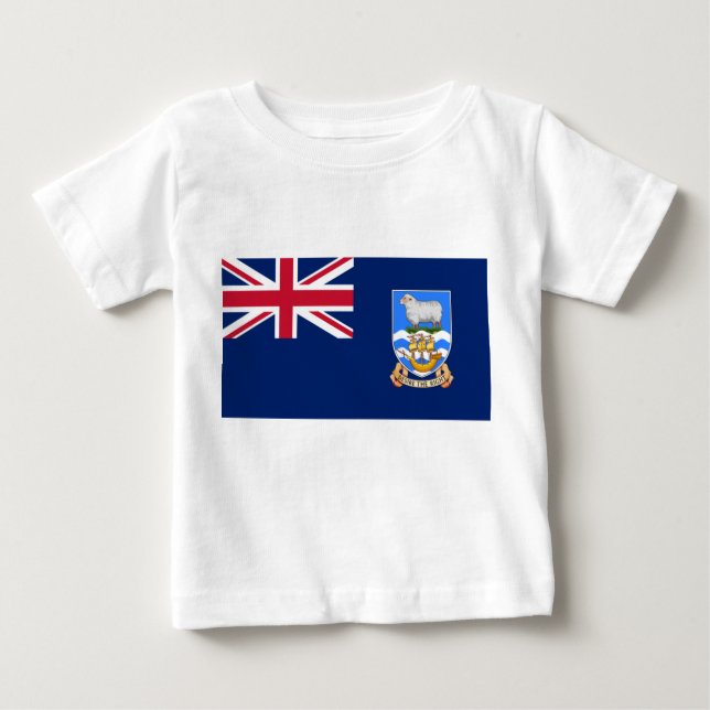 Camiseta Bandeira das Ilhas Falkland (Território Britânico) (Frente)