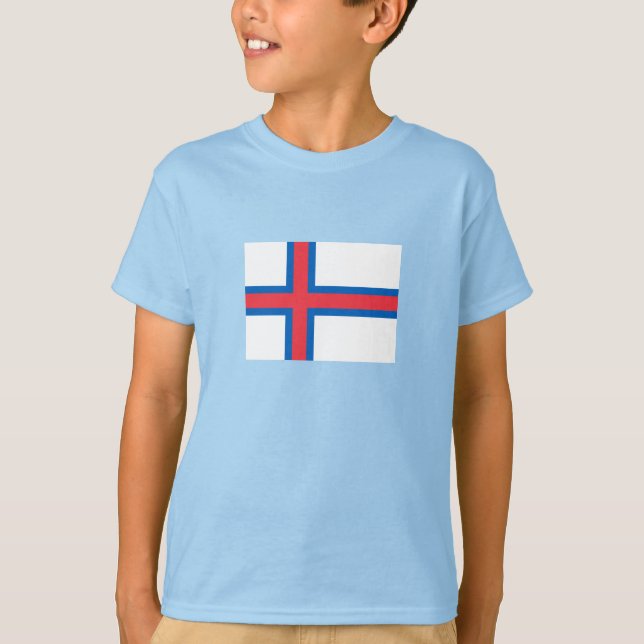 Camiseta Bandeira das Ilhas Faroé (Frente)