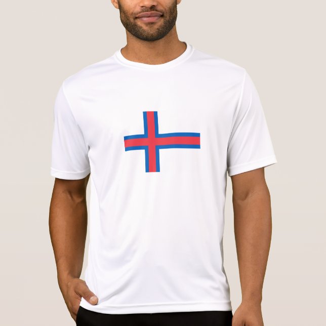 Camiseta Bandeira das Ilhas Faroé (Frente)