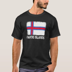 Camiseta Bandeira das Ilhas Faroé  Apoiar Pessoas Faroesas 