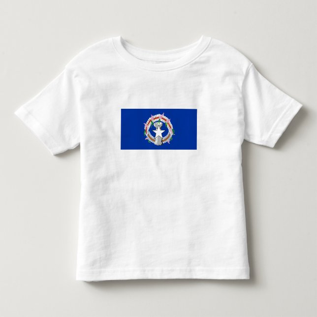 Camiseta Bandeira das Ilhas Marianas do Norte (Frente)