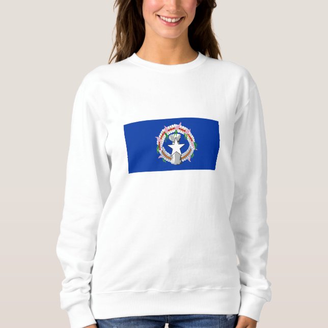 Camiseta Bandeira das Ilhas Marianas do Norte (Frente)