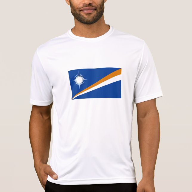 Camiseta Bandeira das Ilhas Marshall (Frente)