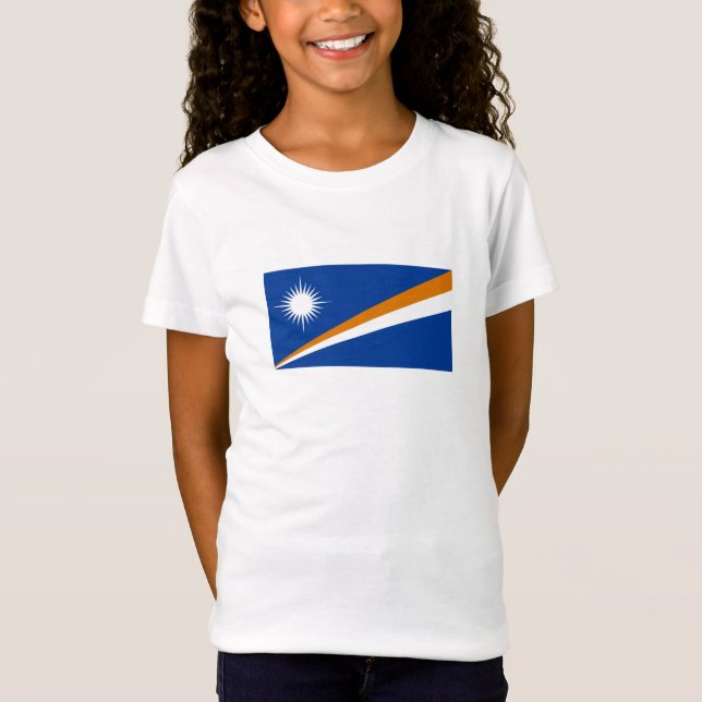 Camiseta Bandeira das Ilhas Marshall (Frente)