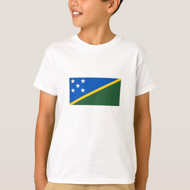 Camiseta Bandeira das Ilhas Salomão (Frente)