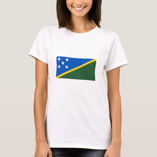 Camiseta Bandeira das Ilhas Salomão (Frente)