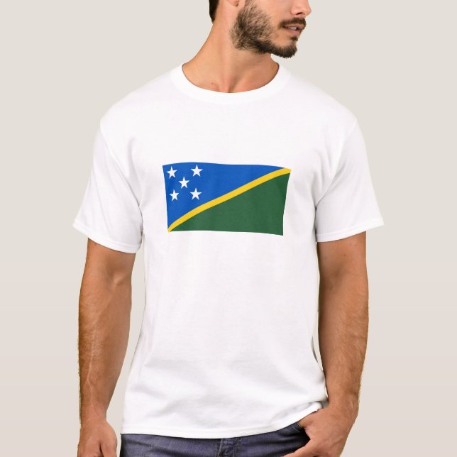 Camiseta Bandeira das Ilhas Salomão (Frente)