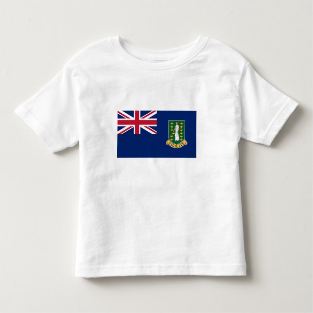 Camiseta Bandeira das Ilhas Virgens Britânicas (Frente)