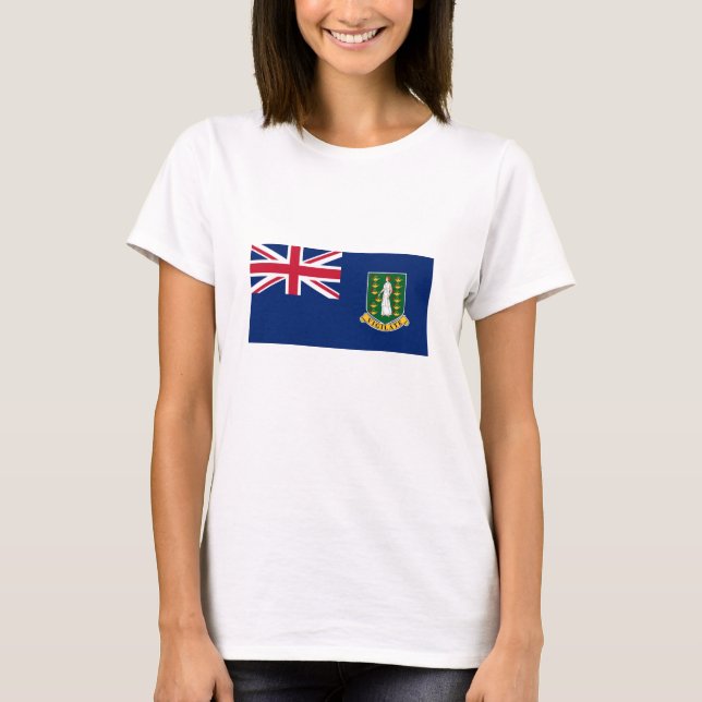 Camiseta Bandeira das Ilhas Virgens Britânicas (Frente)