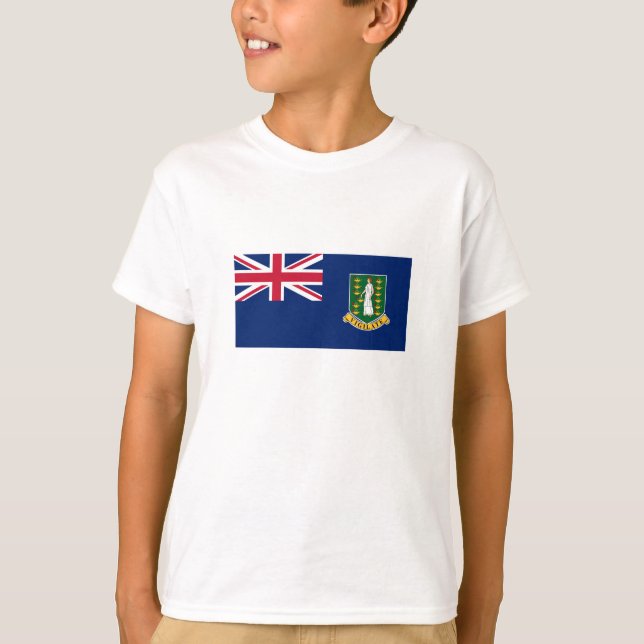 Camiseta Bandeira das Ilhas Virgens Britânicas (Frente)