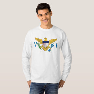 Camiseta Bandeira das Ilhas Virgens dos Estados Unidos