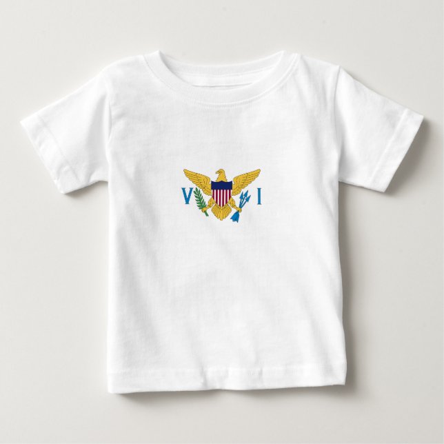 Camiseta bandeira das Ilhas Virgens dos EUA (Frente)