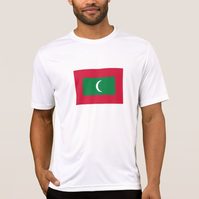 Camiseta Bandeira das Maldivas (Frente)