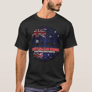 Camiseta Bandeira das Raízes da Árvore Australiana