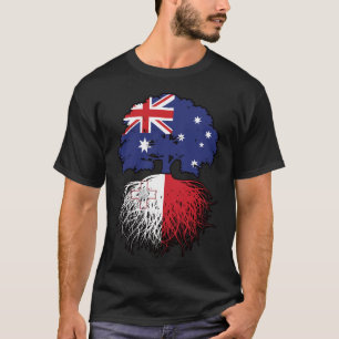Camiseta Bandeira das Raízes da Árvore Austraustraliana mal