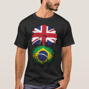 Camiseta Bandeira das Raízes da Árvore Britânica