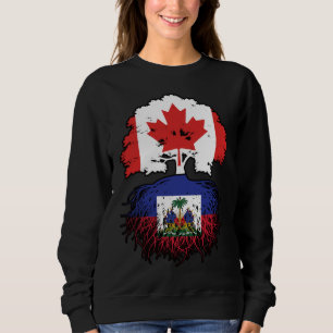 Camiseta Bandeira das Raízes da Árvore do Haiti no Canadá