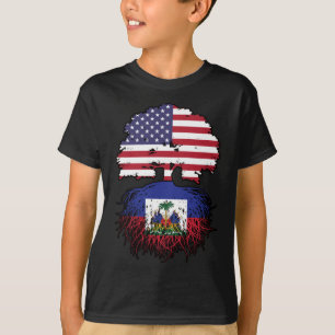 Camiseta Bandeira das Raízes da Árvore Norte Americana do H