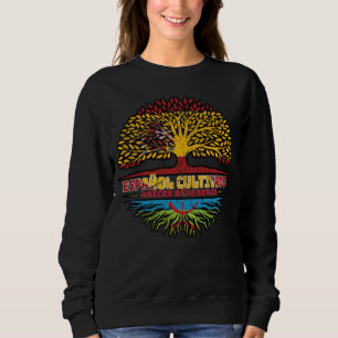 Camiseta Bandeira das Raízes das Árvores Espanholas de Berb