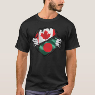 Camiseta Bandeira das Raízes de Bangladesh