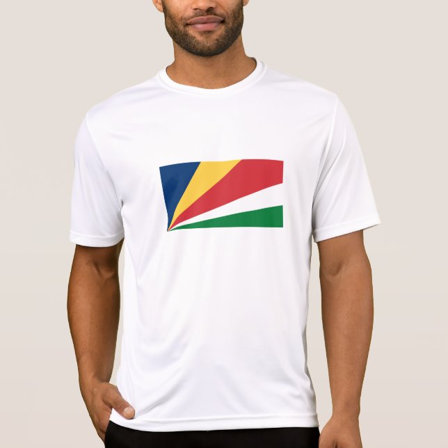 Camiseta Bandeira das Seicheles (Frente)