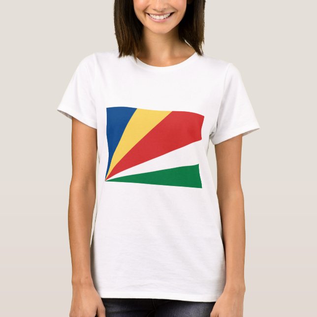 Camiseta Bandeira das Seicheles (Frente)