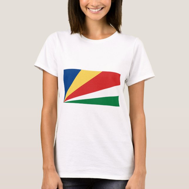 Camiseta Bandeira das Seychelles (Frente)