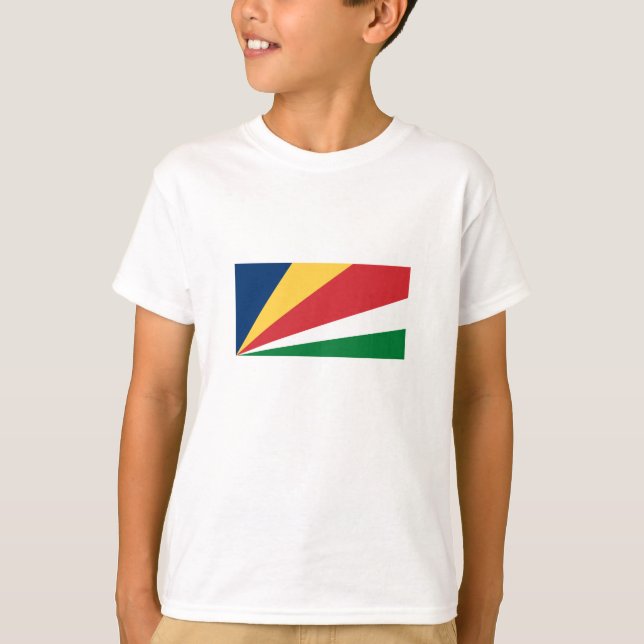 Camiseta Bandeira das Seychelles (Frente)