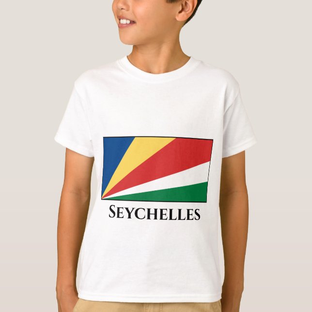 Camiseta Bandeira das Seychelles (Frente)