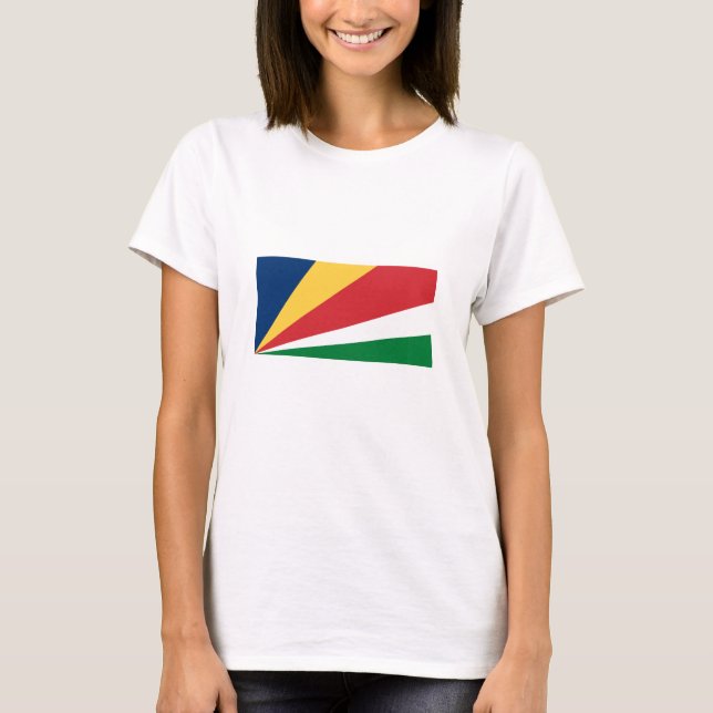 Camiseta Bandeira das Seychelles (Frente)
