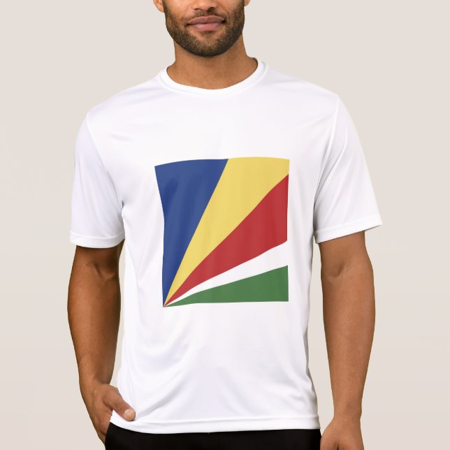 Camiseta Bandeira das Seychelles (Frente)