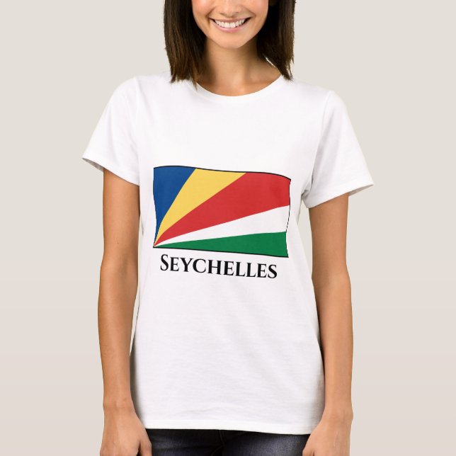 Camiseta Bandeira das Seychelles (Frente)