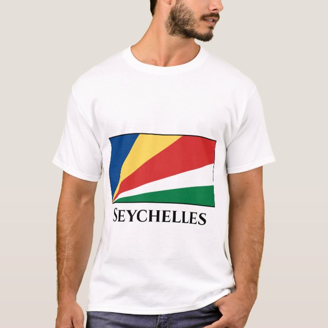 Camiseta Bandeira das Seychelles (Frente)