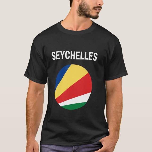 Camiseta Bandeira das Seychelles Moderna (Frente)