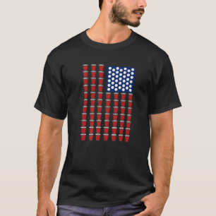 Camiseta Bandeira de 4 de julho Trendy Red Solo Cup Beer Po