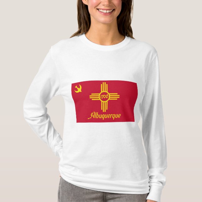 Camiseta Bandeira de Albuquerque (Novo México) (Frente)