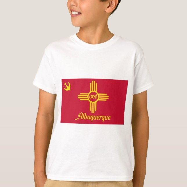 Camiseta Bandeira de Albuquerque (Novo México) (Frente)