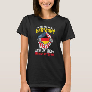 Camiseta Bandeira de alemanha que você não pode tirar o ale
