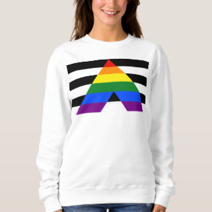 Camiseta Bandeira de aliado straight da SlipperyJoe's lisa 
