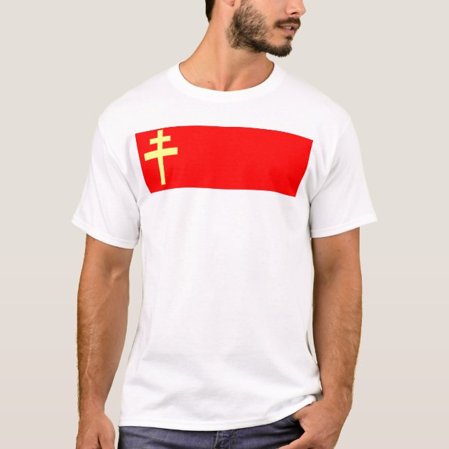 Camiseta Bandeira de Alsácia-Lorena (Frente)