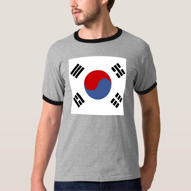 Camiseta Bandeira de alta qualidade de Coreia do Sul (Frente)