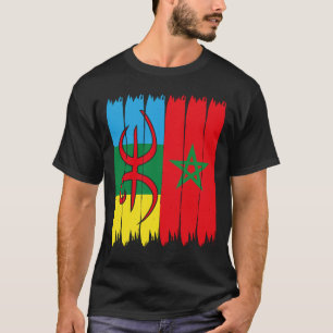 Camiseta bandeira de amazigh morocco - amazigh atlas rif so